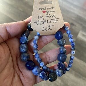 Handmade Sodalite Bracelet Set